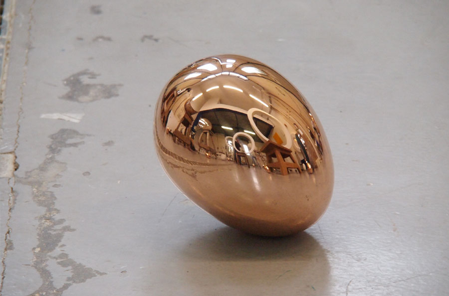 Prasto, Bronze eggs©, 2011; Bronze, lead, 28x15 cm